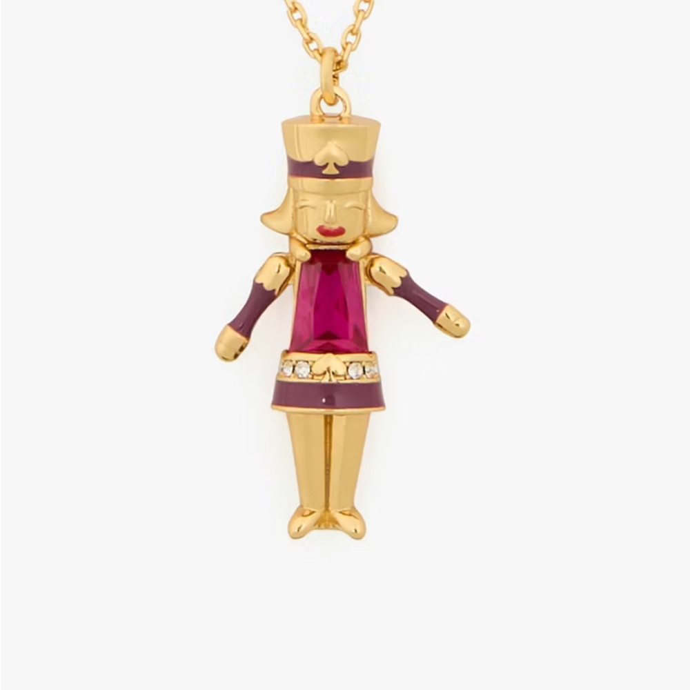 Kate Spade Nutcracker Crystal Pendant. NWT